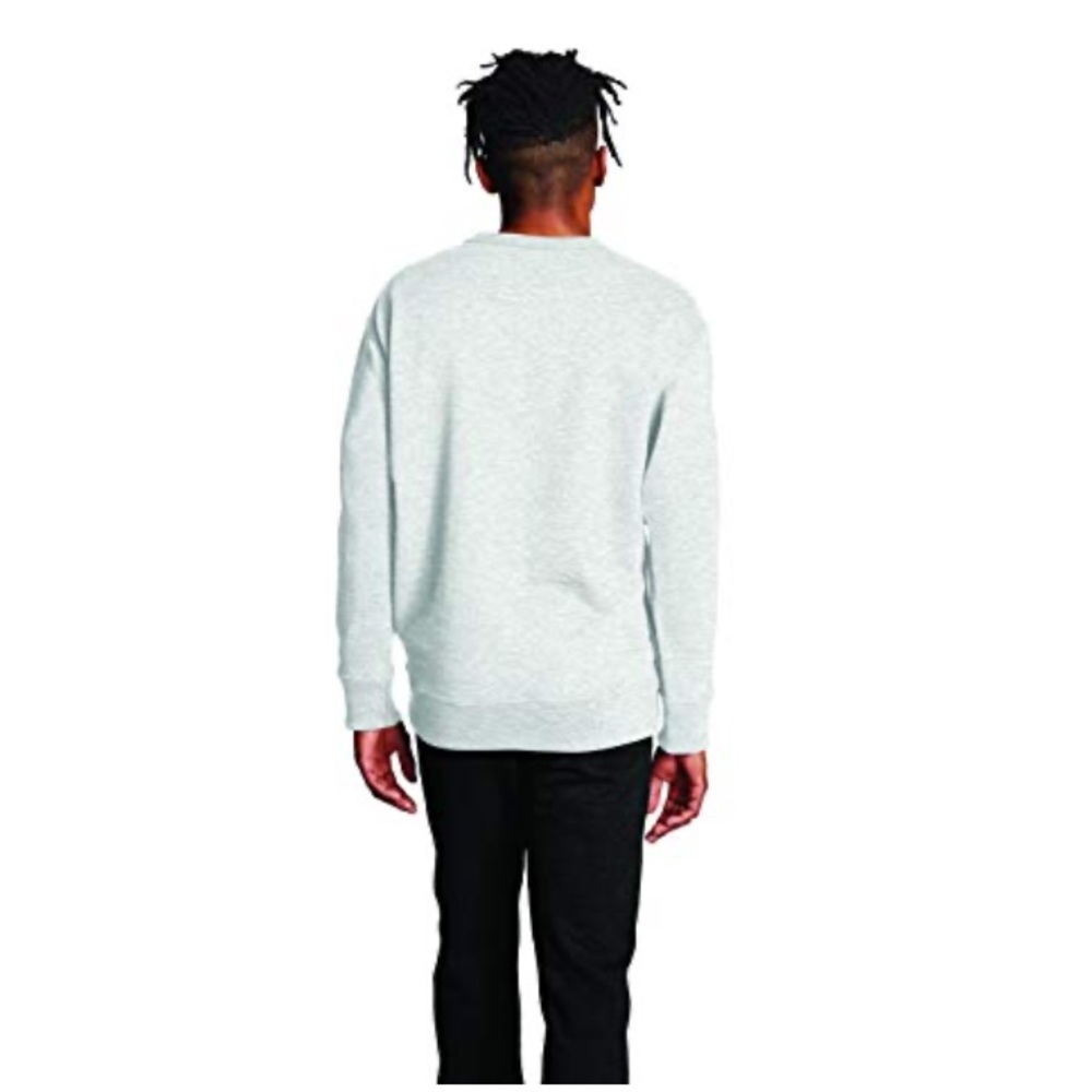 NWT Champion Men’s Powerblend White Pullover Crewneck Sweatshirt